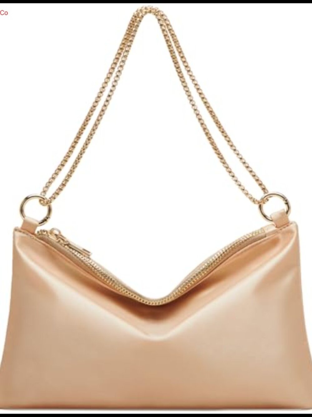 Satin Evening Clutch Shoulder Bag Detachable Chain Strap